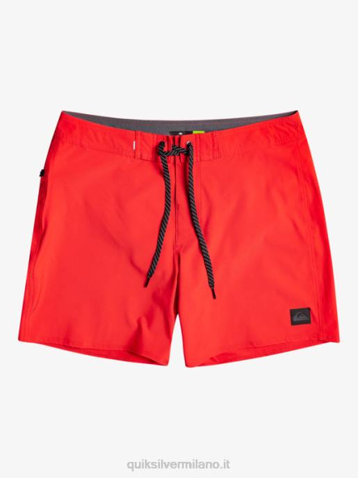esso Quiksilver uomini surfsilk kaimana 16 pantaloncini da surf rosso ad alto rischio HTZR337