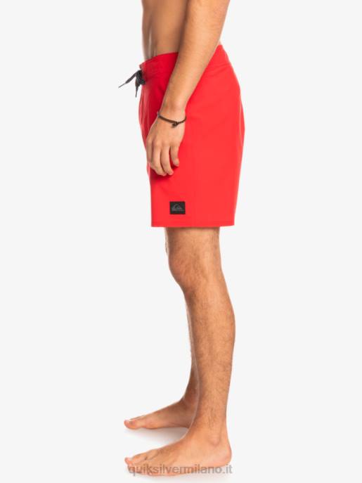 esso Quiksilver uomini surfsilk kaimana 16 pantaloncini da surf rosso ad alto rischio HTZR337