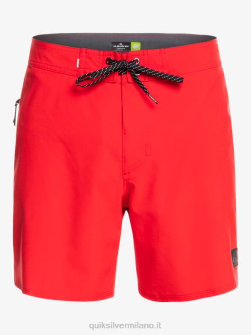 esso Quiksilver uomini surfsilk kaimana 16 pantaloncini da surf rosso ad alto rischio HTZR337
