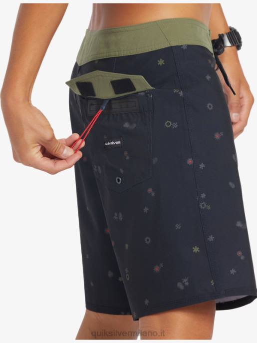 esso Quiksilver uomini surfsilk qs 69 18 pantaloncini da surf nero HTZR239