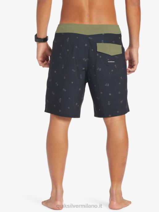 esso Quiksilver uomini surfsilk qs 69 18 pantaloncini da surf nero HTZR239