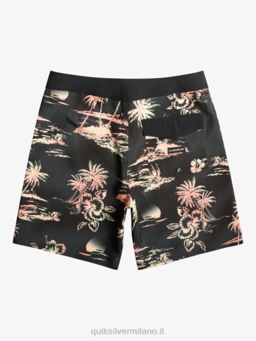 esso Quiksilver uomini surfsilk qs 69 18 pantaloncini da surf nero HTZR243