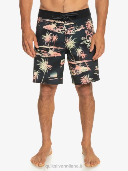 esso Quiksilver uomini surfsilk qs 69 18 pantaloncini da surf nero HTZR243