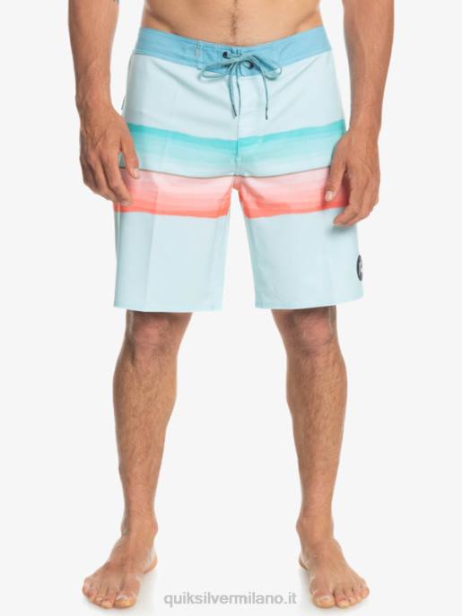 esso Quiksilver uomini surfsilk resina tinta 19 boardshorts acqua ghiacciata HTZR1442