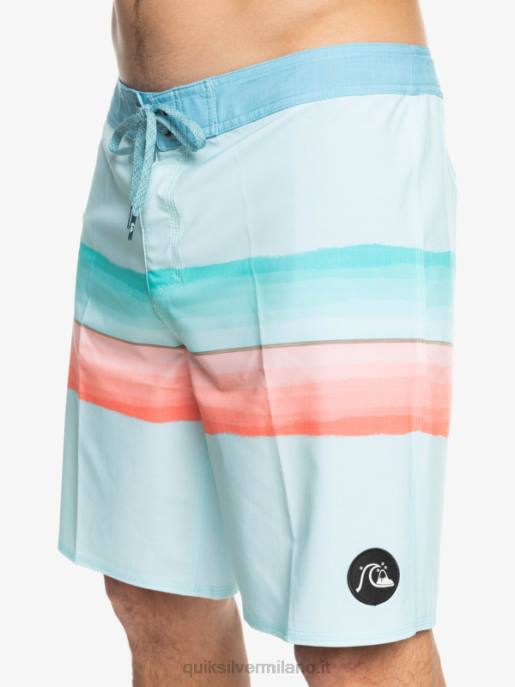 esso Quiksilver uomini surfsilk resina tinta 19 boardshorts acqua ghiacciata HTZR1442