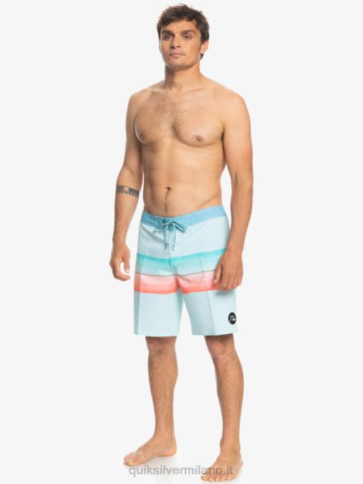 esso Quiksilver uomini surfsilk resina tinta 19 boardshorts acqua ghiacciata HTZR1442