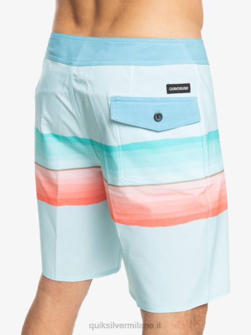 esso Quiksilver uomini surfsilk resina tinta 19 boardshorts acqua ghiacciata HTZR1442