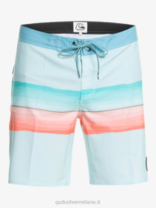 esso Quiksilver uomini surfsilk resina tinta 19 boardshorts acqua ghiacciata HTZR1442