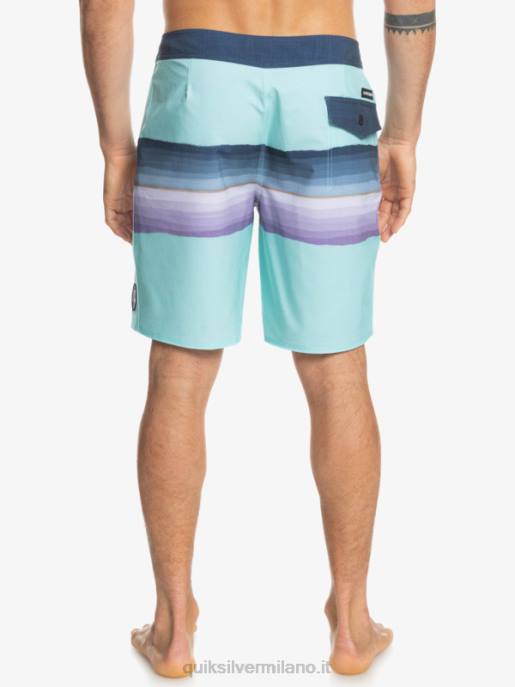 esso Quiksilver uomini surfsilk resina tinta 19 boardshorts angelo blu HTZR1438