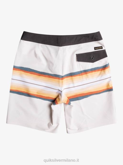 esso Quiksilver uomini surfsilk resina tinta 19 boardshorts bianco antico HTZR1445