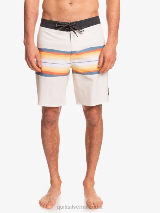 esso Quiksilver uomini surfsilk resina tinta 19 boardshorts bianco antico HTZR1445