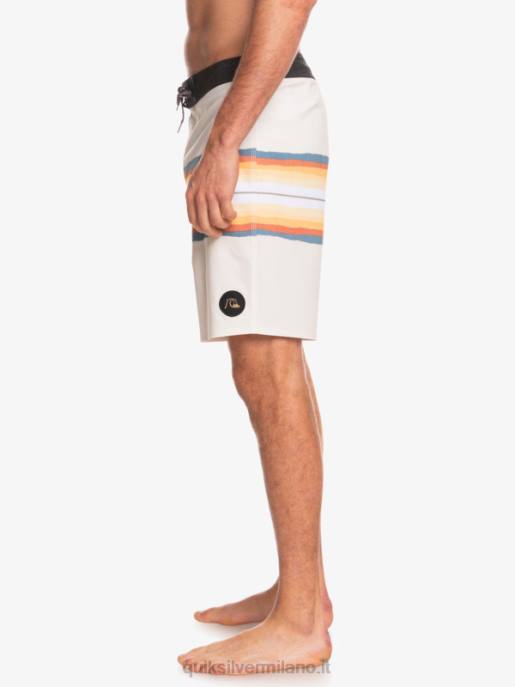 esso Quiksilver uomini surfsilk resina tinta 19 boardshorts bianco antico HTZR1445