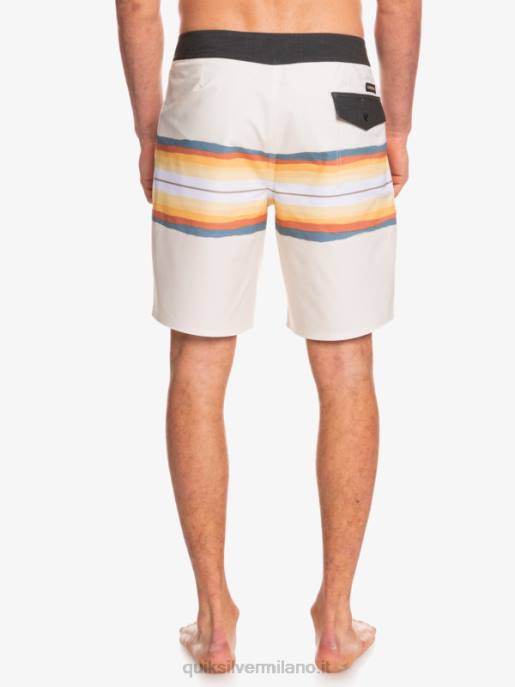 esso Quiksilver uomini surfsilk resina tinta 19 boardshorts bianco antico HTZR1445