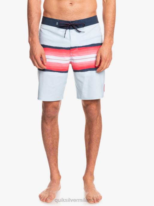 esso Quiksilver uomini surfsilk resina tinta 19 boardshorts blu grigio HTZR1447
