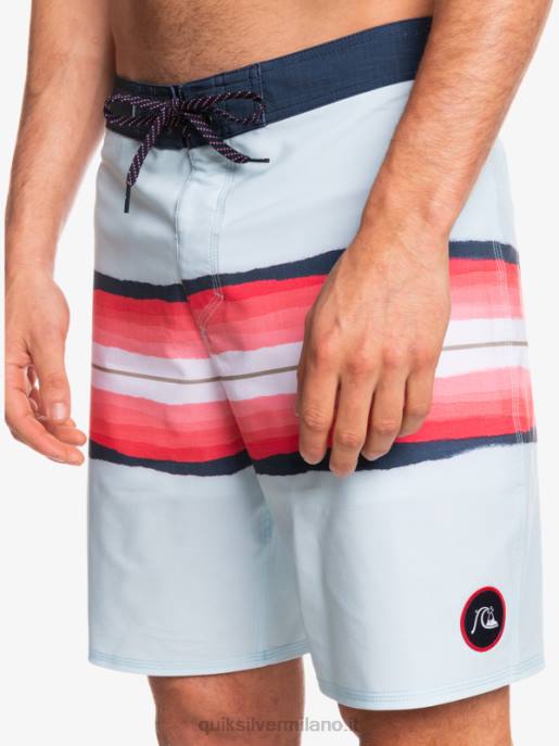 esso Quiksilver uomini surfsilk resina tinta 19 boardshorts blu grigio HTZR1447