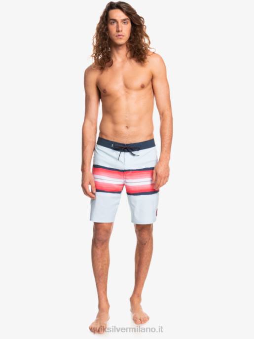 esso Quiksilver uomini surfsilk resina tinta 19 boardshorts blu grigio HTZR1447