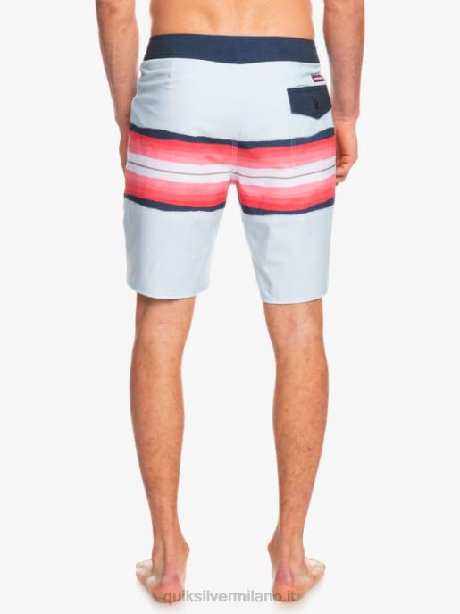 esso Quiksilver uomini surfsilk resina tinta 19 boardshorts blu grigio HTZR1447