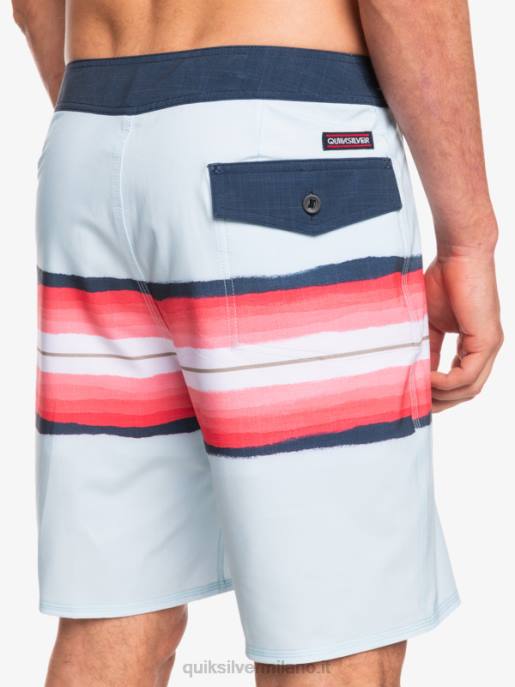 esso Quiksilver uomini surfsilk resina tinta 19 boardshorts blu grigio HTZR1447