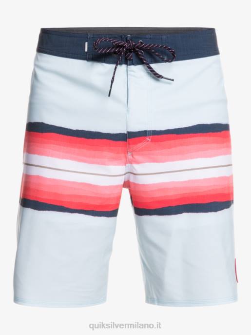 esso Quiksilver uomini surfsilk resina tinta 19 boardshorts blu grigio HTZR1447