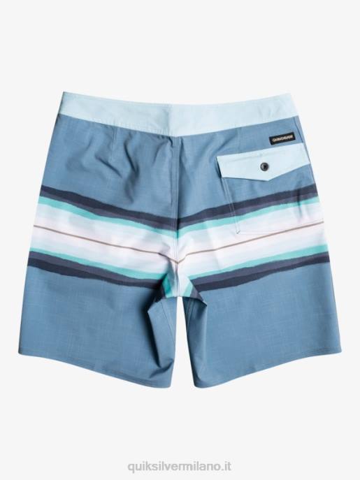 esso Quiksilver uomini surfsilk resina tinta 19 boardshorts capitani blu HTZR1444