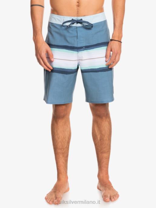 esso Quiksilver uomini surfsilk resina tinta 19 boardshorts capitani blu HTZR1444