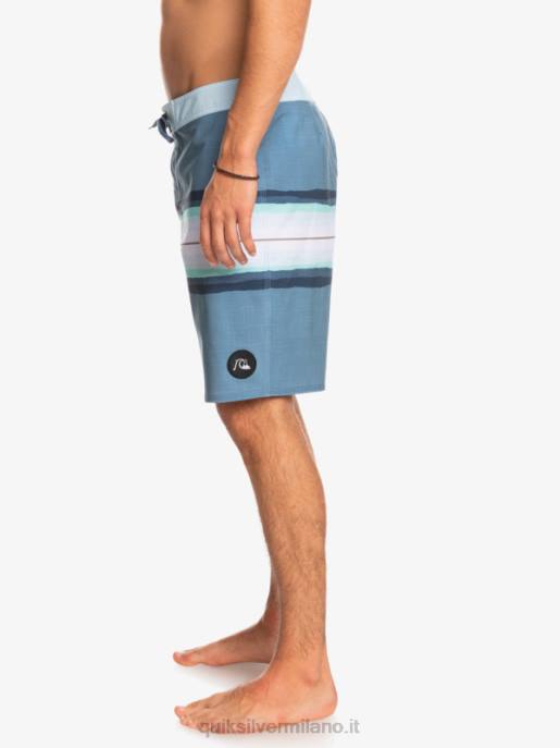esso Quiksilver uomini surfsilk resina tinta 19 boardshorts capitani blu HTZR1444