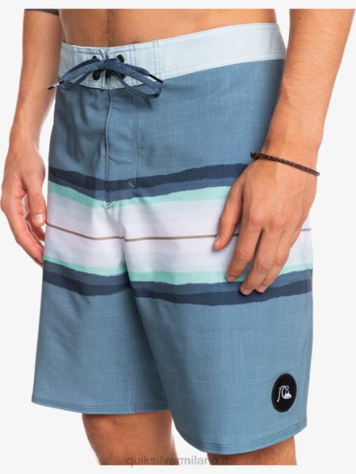 esso Quiksilver uomini surfsilk resina tinta 19 boardshorts capitani blu HTZR1444