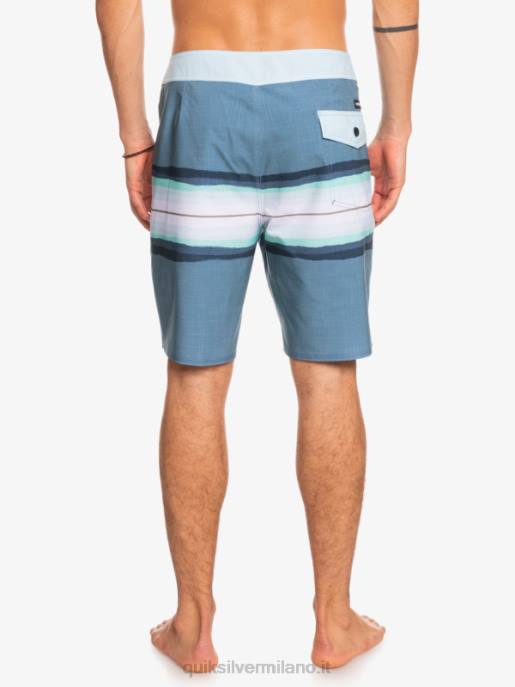 esso Quiksilver uomini surfsilk resina tinta 19 boardshorts capitani blu HTZR1444