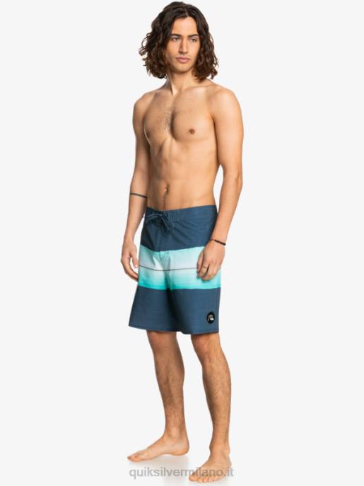 esso Quiksilver uomini surfsilk resina tinta 19 boardshorts insegne blu HTZR1441