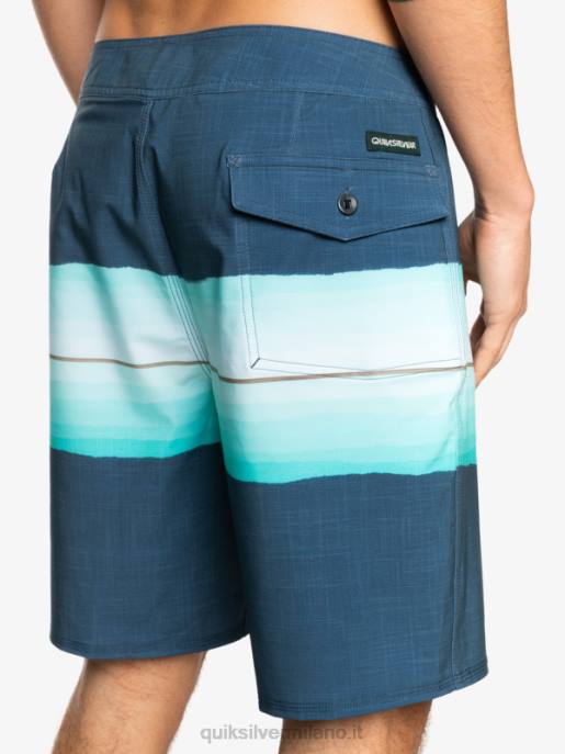 esso Quiksilver uomini surfsilk resina tinta 19 boardshorts insegne blu HTZR1441