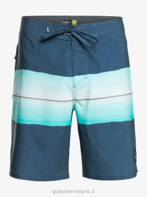 esso Quiksilver uomini surfsilk resina tinta 19 boardshorts insegne blu HTZR1441