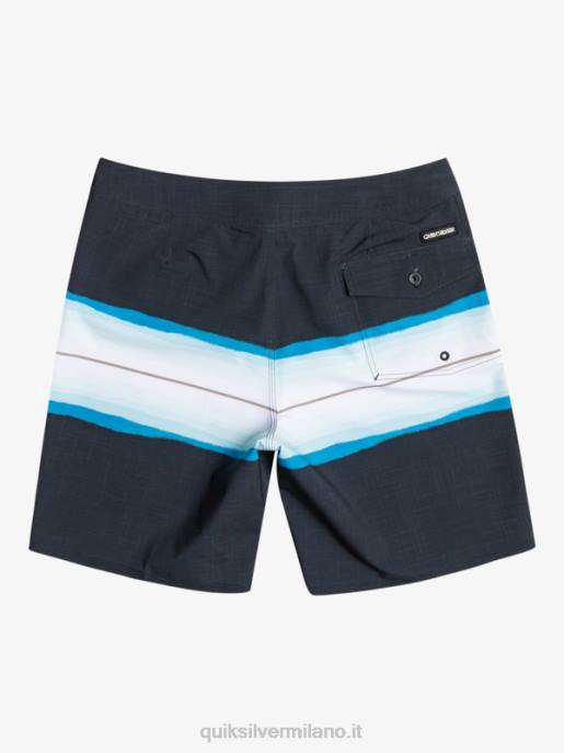 esso Quiksilver uomini surfsilk resina tinta 19 boardshorts nero HTZR1440