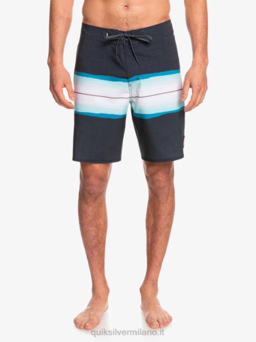 esso Quiksilver uomini surfsilk resina tinta 19 boardshorts nero HTZR1440