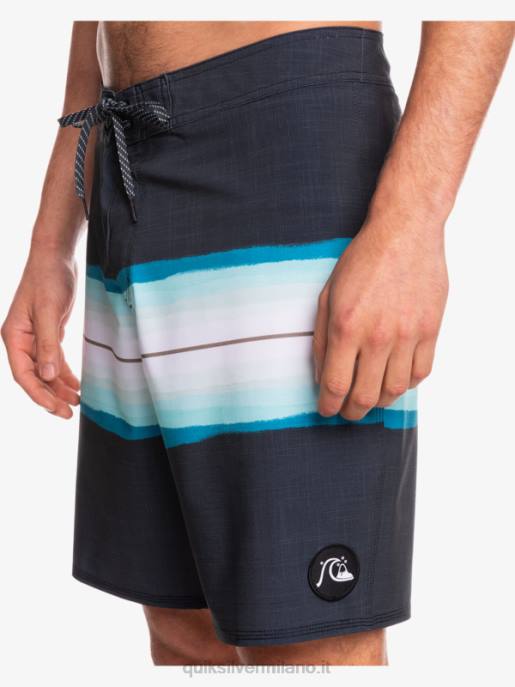esso Quiksilver uomini surfsilk resina tinta 19 boardshorts nero HTZR1440