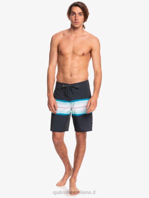 esso Quiksilver uomini surfsilk resina tinta 19 boardshorts nero HTZR1440