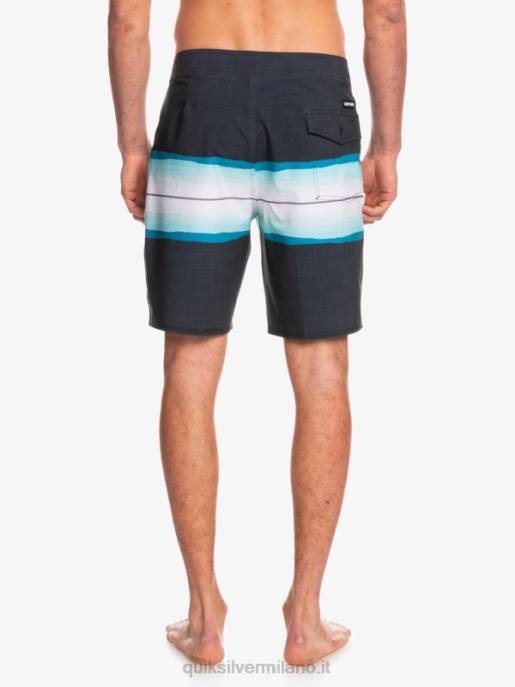 esso Quiksilver uomini surfsilk resina tinta 19 boardshorts nero HTZR1440