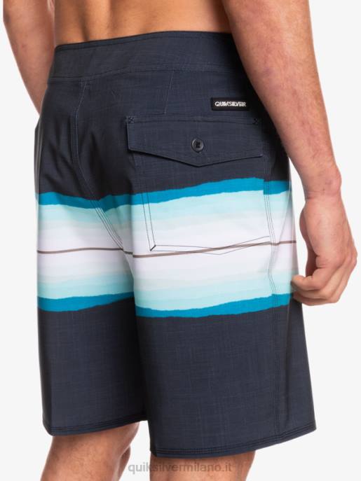esso Quiksilver uomini surfsilk resina tinta 19 boardshorts nero HTZR1440