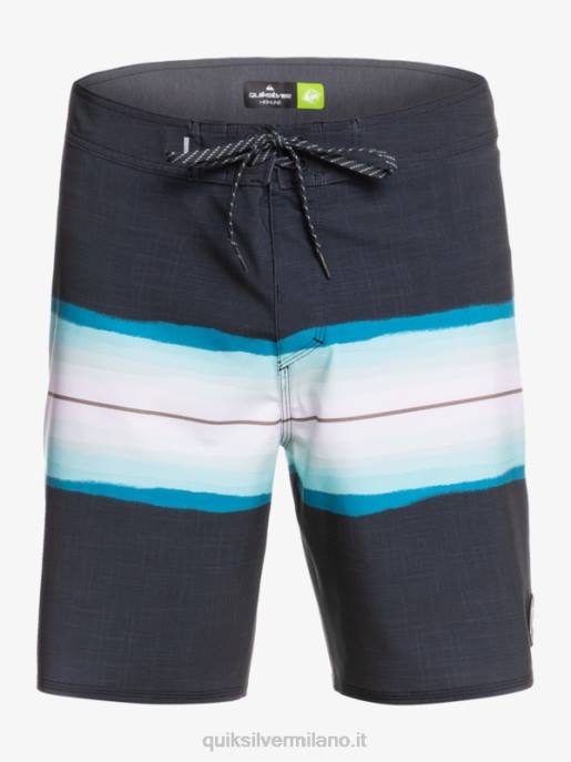 esso Quiksilver uomini surfsilk resina tinta 19 boardshorts nero HTZR1440