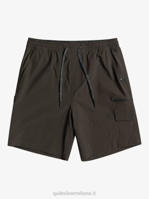 esso Quiksilver uomini taxer cargo 18 pantaloncini anfibi asfalto HTZR251