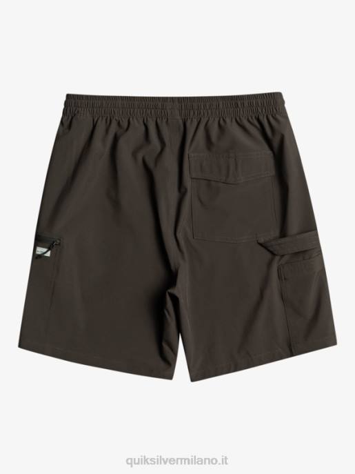esso Quiksilver uomini taxer cargo 18 pantaloncini anfibi asfalto HTZR251
