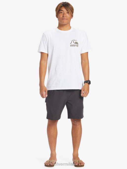 esso Quiksilver uomini taxer cargo 18 pantaloncini anfibi asfalto HTZR251