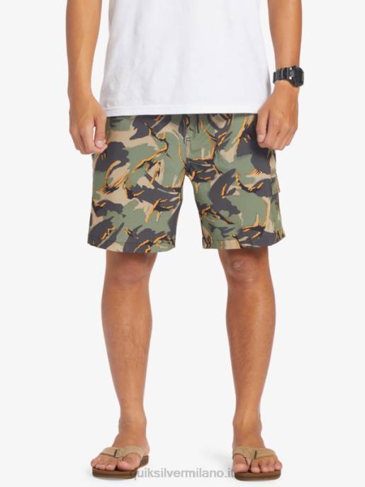 esso Quiksilver uomini taxer cargo 18 pantaloncini anfibi camo - spiaggia HTZR252