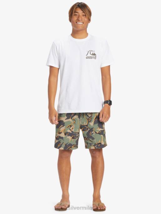 esso Quiksilver uomini taxer cargo 18 pantaloncini anfibi camo - spiaggia HTZR252