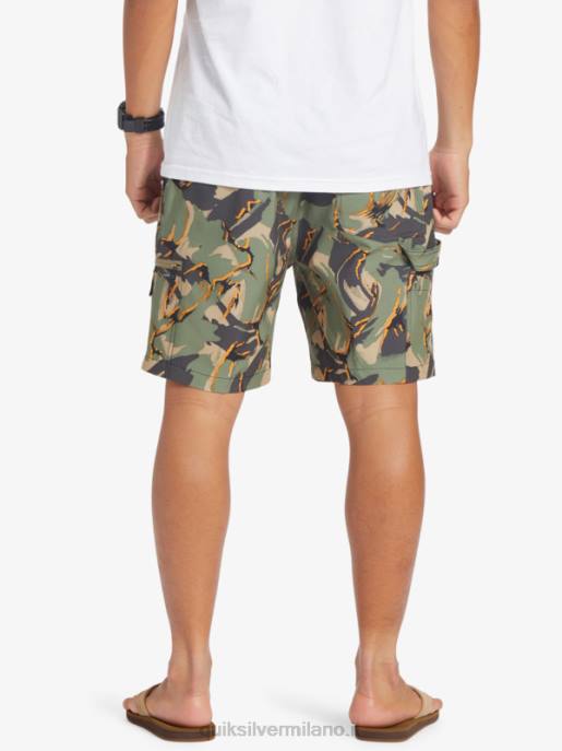 esso Quiksilver uomini taxer cargo 18 pantaloncini anfibi camo - spiaggia HTZR252