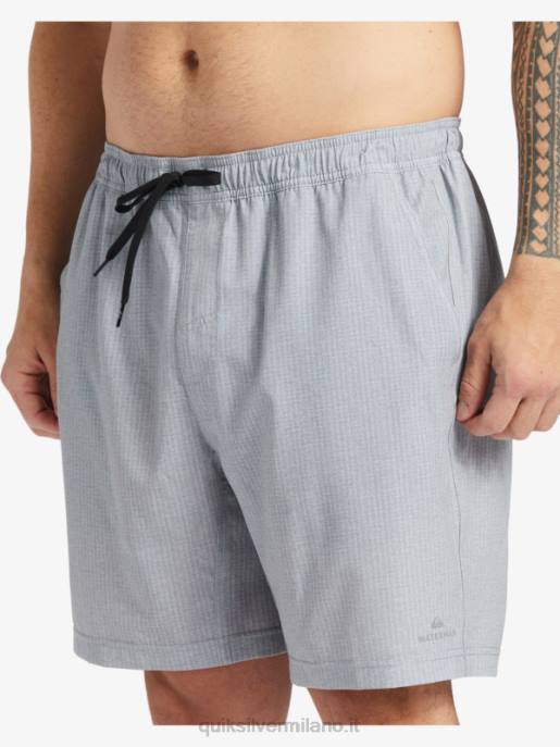 esso Quiksilver uomini waterman after surf stretch 20 pantaloncini anfibi erica grigio chiaro HTZR955