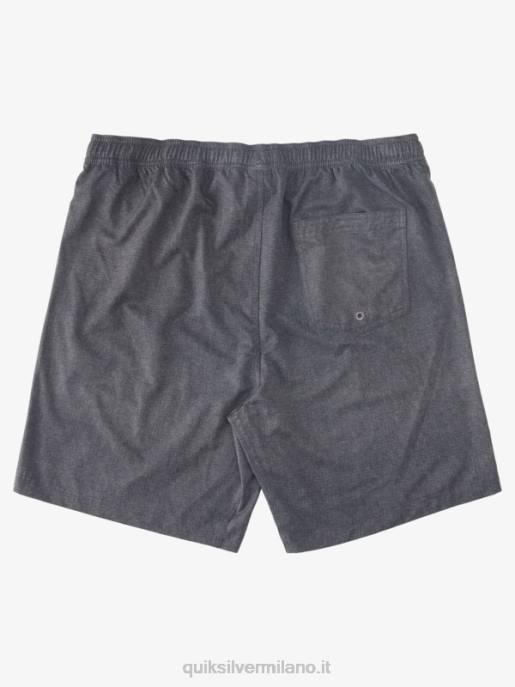 esso Quiksilver uomini waterman after surf stretch 20 pantaloncini anfibi erica nera HTZR956