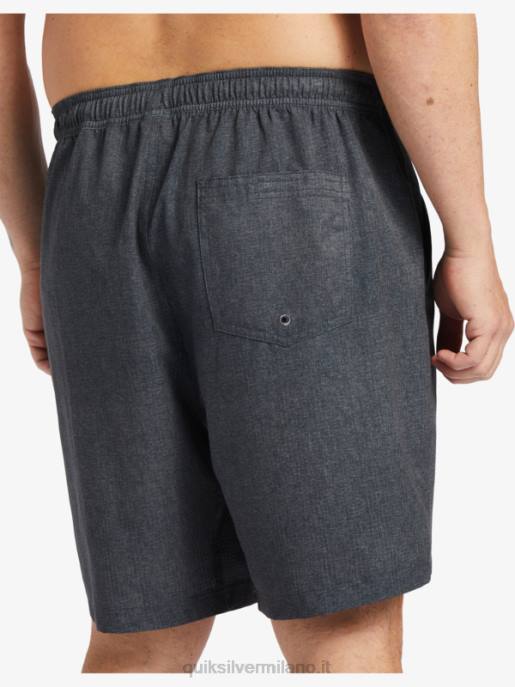 esso Quiksilver uomini waterman after surf stretch 20 pantaloncini anfibi erica nera HTZR956