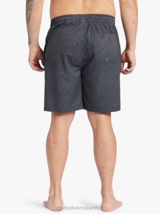 esso Quiksilver uomini waterman after surf stretch 20 pantaloncini anfibi erica nera HTZR956