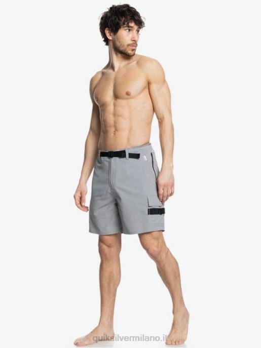 esso Quiksilver uomini waterman azimut anfibio 18 pantaloncini campanile grigio HTZR789