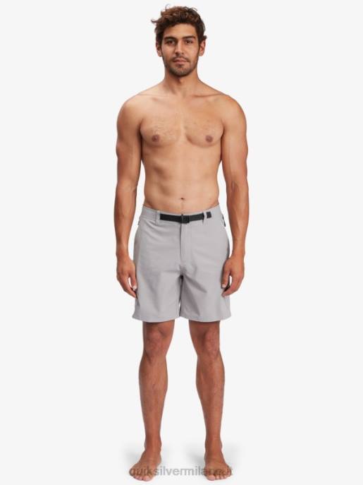 esso Quiksilver uomini waterman azimut anfibio 18 pantaloncini campanile grigio HTZR789